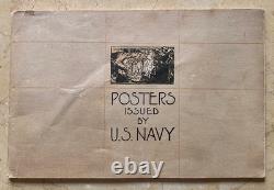 Rare! Ww1 U. S. Navy Recruiting Posters Issued By The U. S. Navy Book March 1918