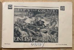 Rare! Ww1 U. S. Navy Recruiting Posters Issued By The U. S. Navy Book March 1918