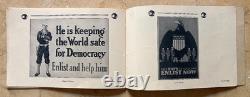 Rare! Ww1 U. S. Navy Recruiting Posters Issued By The U. S. Navy Book March 1918