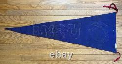 Rare! Ww1 Us Marine Corps Felt Camp Pennant 45x16.5 W. B. Garrison Maker Tag