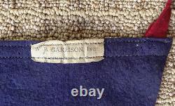 Rare! Ww1 Us Marine Corps Felt Camp Pennant 45x16.5 W. B. Garrison Maker Tag