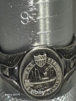 Rare Ww 1 War Service Ship Building Sterling Silver Ring Size 10 Ring