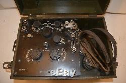 Rare Wwi 1918 Wireless Specialty Bc-14a Crystal Radio Receiver