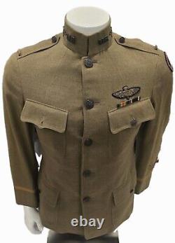 Rare Wwi Fighting Observer Uniform & Bullion Wing Ww1 Tunic