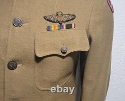 Rare Wwi Fighting Observer Uniform & Bullion Wing Ww1 Tunic