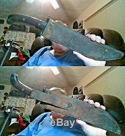 Rare Wwi Ww1 Us 1909 Bolo Knife Dated 1913 Springfield Armory & Leather Sheath