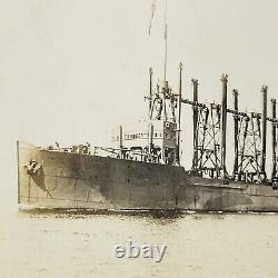 Rare c1915 RPPC Postcard USS Neptune (AC-8) Carried First American Troops in WWI