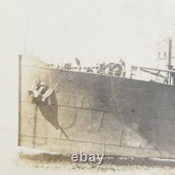 Rare c1915 RPPC Postcard USS Neptune (AC-8) Carried First American Troops in WWI