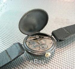 Rare, military WW1 CYMA TRENCH WATCH Piece of history. Porcelain dial. Swiss