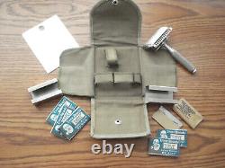 Real Nice, Org Ww-1 U. S. Military Ever Ready Shaving Kit With Mirror W-1