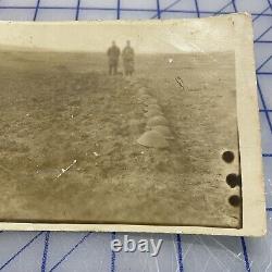Real photo postcard Mass Grave Location unknown WWI Soldiers RPPC world war 1