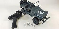 Remote Control Rc Military Ww1 Us Army Willys Jeep Model 4x4 Off Road Truck Rtr