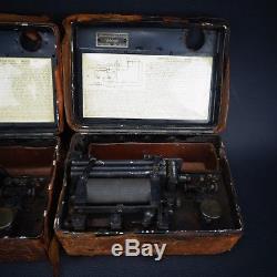 SET OF 2 WWI US Army Service Buzzers Model 1914 Telegraph Key Morse Code