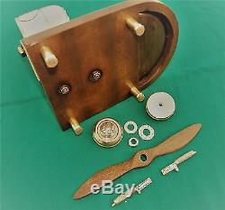 STUNNING TRENCH ART WW1 SOPWITH CAMEL NOSECONE with VICKERS GUNS. R. F. C. 1918