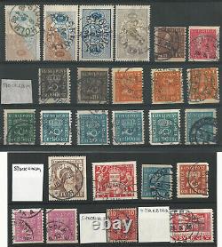 SWEDEN Stamps with Collectible Cancels. Over 60 from 1870's to World War One