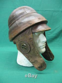 Scarce WWI Pilot Flying Helmet Roold Pattern Authentic French / Italian