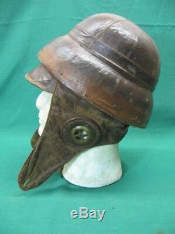 Scarce WWI Pilot Flying Helmet Roold Pattern Authentic French / Italian