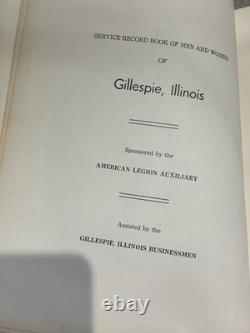 Service Record World War I & II Gillespie Illinois