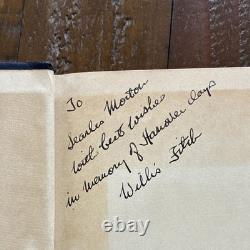 Signed 1st edition Wings in the Night Willis Fitch Hardcover Marshall Jones 1938