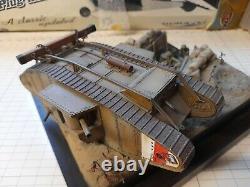 Stunning Pro Built 1/35 British Ww1 Mkiv Tank & Trench Diorama Built / Made