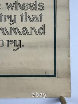 TO THE FIREMAN World War I Bond Poster (Fine) 1918 19x24 WW1 USA Firefighters