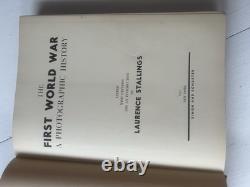 The FIRST WORLD WAR Photographic History Laurence Stallings Book Antique
