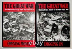 The Great War Illustrated History 6 Vols (1999 Oversize HC) WWI Battle Campaigns