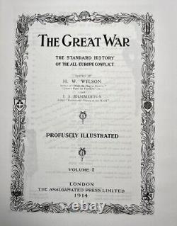 The Great War Illustrated History 6 Vols (1999 Oversize HC) WWI Battle Campaigns