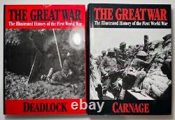 The Great War Illustrated History 6 Vols (1999 Oversize HC) WWI Battle Campaigns