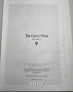 The Great War Illustrated History 6 Vols (1999 Oversize HC) WWI Battle Campaigns