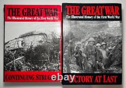 The Great War Illustrated History 6 Vols (1999 Oversize HC) WWI Battle Campaigns