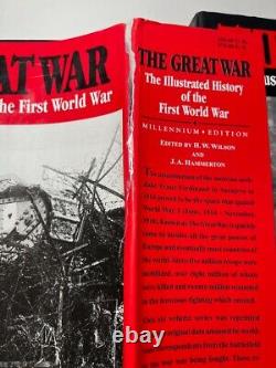 The Great War Illustrated History 6 Vols (1999 Oversize HC) WWI Battle Campaigns