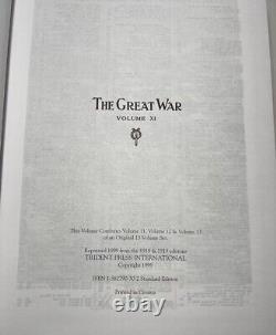 The Great War Illustrated History 6 Vols (1999 Oversize HC) WWI Battle Campaigns