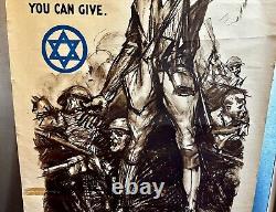 The Jewish Welfare Board Original 1918 World War 1 Poster Sidney Riesenberg