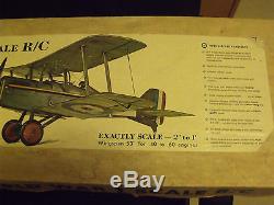 Top Flite WWI scale 2 x 1 RC airplane kit S. E. 5A vintage