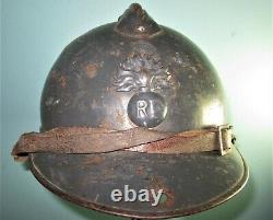 Traced name Vimy! Compl WW1 French M15 Adrian helmet casque stahlhelm casco