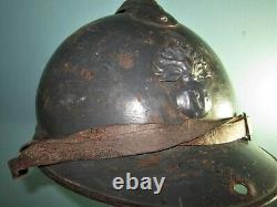 Traced name Vimy! Compl WW1 French M15 Adrian helmet casque stahlhelm casco