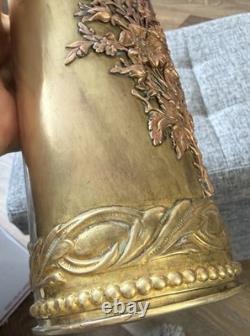 Trench Art Vase Ww1 French Canon 1916 Mgm 75 De C 630 L Bx Ornate Modele 1897