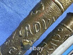 Two World War One Trench Art Brass Shell Vases Over 100 Years Old