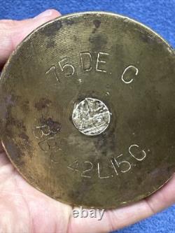 Two World War One Trench Art Brass Shell Vases Over 100 Years Old