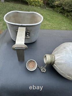 UNIT MARKED AND NAMED WW1 CANTEEN SET SPRINGFIELD, MA Vet