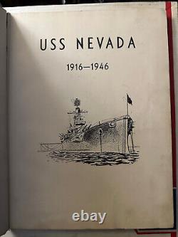 USS Nevada WWII World War 1 Battleship Cruise Book Pearl Harbor Atomic Yearbook