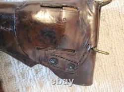 US ARMY WWI 1918 HOLSTER G &K A. G. FORTY FIVE HOLSTER beautiful brown LEATHER