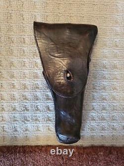 US ARMY WWI 1918 HOLSTER G &K A. G. FORTY FIVE HOLSTER beautiful brown LEATHER