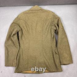 US Army Coat Mens 38 Olive WW I Motor Transport Corps MTC Winged Enlisted Named