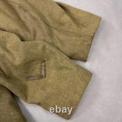 US Army Coat Mens 38 Olive WW I Motor Transport Corps MTC Winged Enlisted Named