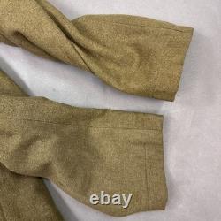 US Army Coat Mens 38 Olive WW I Motor Transport Corps MTC Winged Enlisted Named