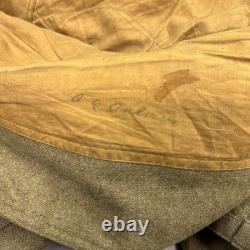US Army Coat Mens 38 Olive WW I Motor Transport Corps MTC Winged Enlisted Named