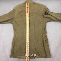 US Army Coat Mens 38 Olive WW I Motor Transport Corps MTC Winged Enlisted Named