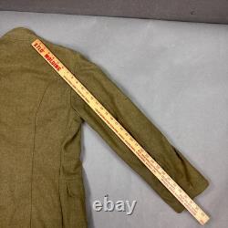 US Army Coat Mens 38 Olive WW I Motor Transport Corps MTC Winged Enlisted Named